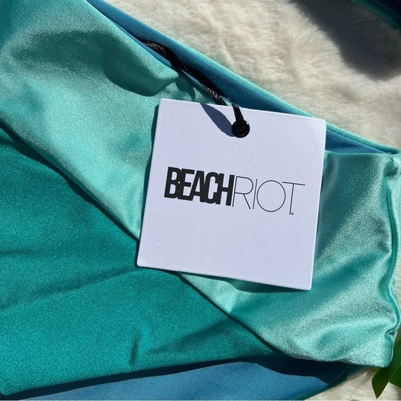 Beach Riot Joyce One Shoulder Color Block One Piece Swimsuit - Picture 8 of 11
